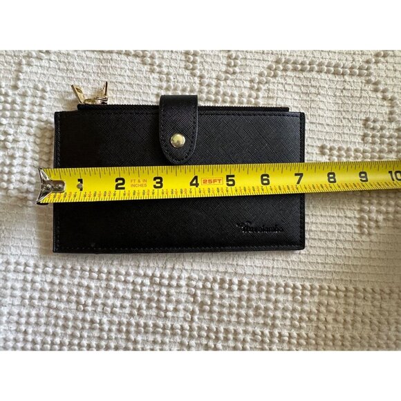 Travelambo Blck Wallet RFID Blocking Bifold Multicard Travel Security Minimalist - Picture 6 of 7